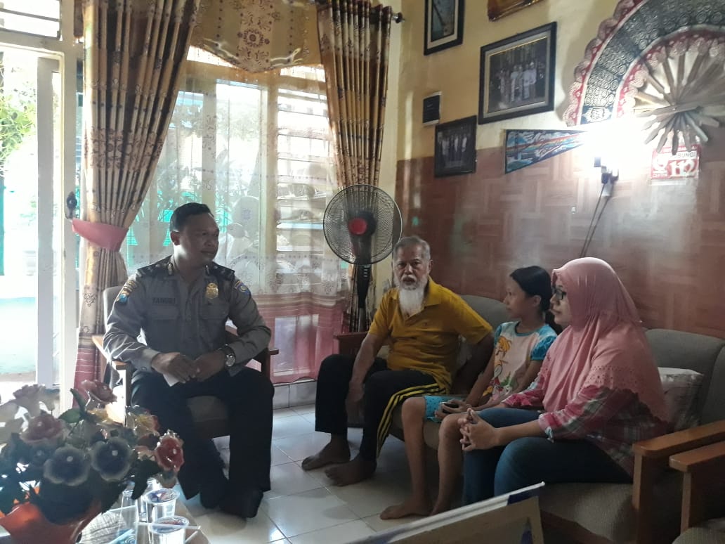 Wujudkan Pemilu Damai, Polsek Krembangan Sampaikan Pesan Jaga Kerukunan