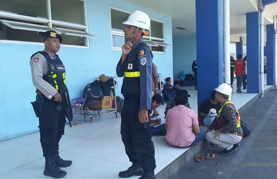 Satsabhara Polres Tanjung Perak Gelar Patroli Bersama di Obyek Vital