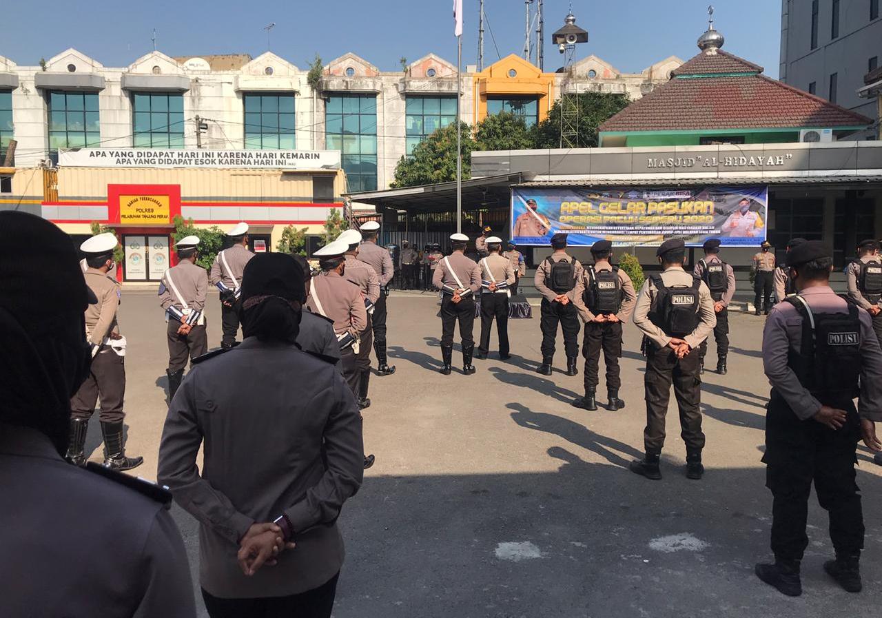 Polres Tanjung Perak Laksanakan Apel Gelar Pasukan, Awali Operasi Patuh Semeru 2020