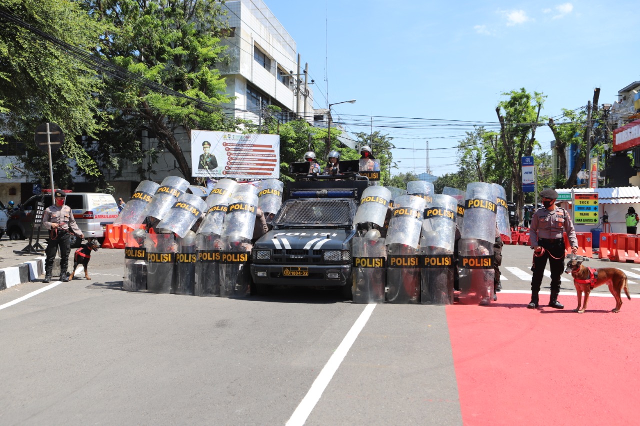 Satsabhara Polres Tanjung Perak Gelar Kegiatan Latihan & Supervisi Dalmas