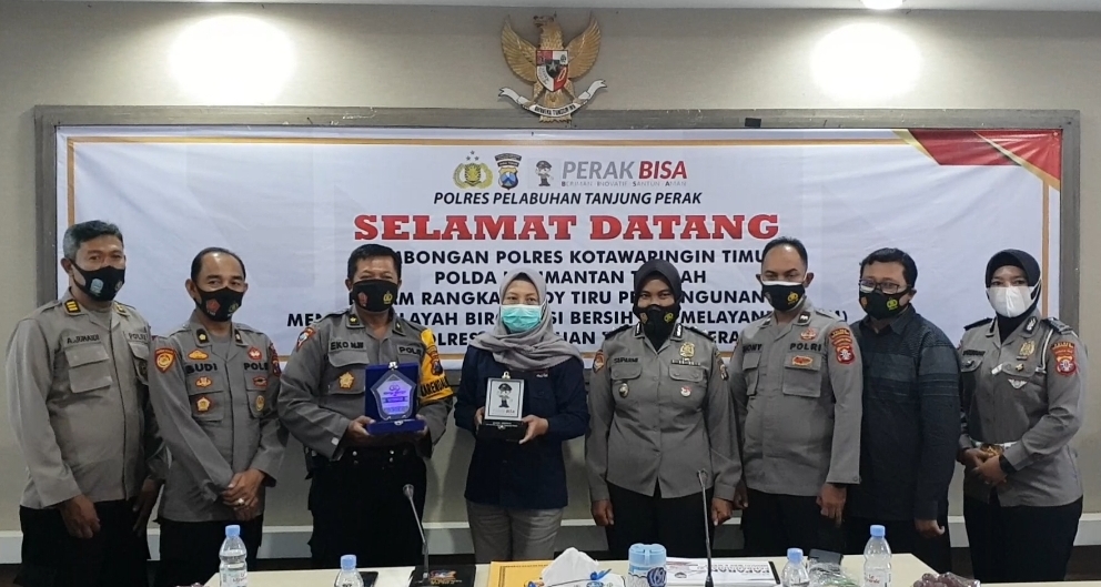 Polres Tanjung Perak Terima Kunjungan Studi Tiru Dari Polres Kotim