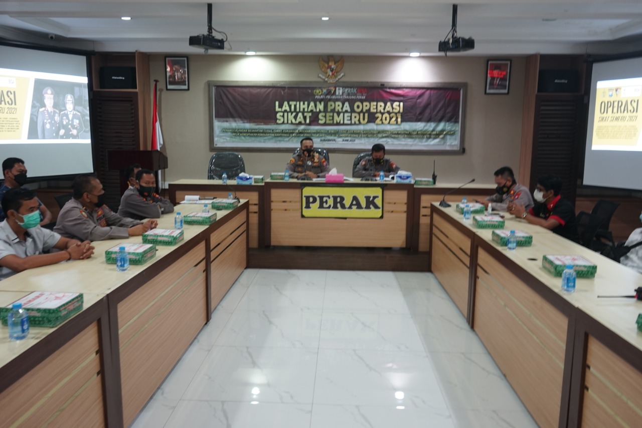 Wakapolres Tanjung Perak Pimpin Lat Pra Ops Sikat Semeru 2021