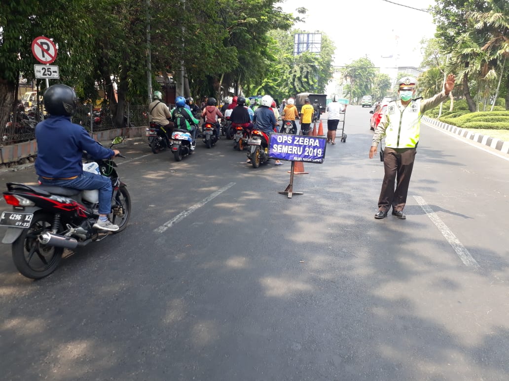 Polsek Pabean Cantikan Gelar Operasi Zebra Semeru 2019 Hari Keempat