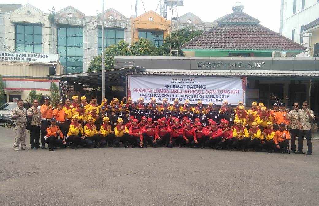 Polres Tanjung Perak Gelar Lomba Borgol & Tongkat Peringati HUT Satpam Ke 39