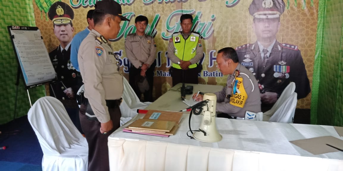 Kasat Lantas Lakukan Pemantauan di Pos Pam Lebaran