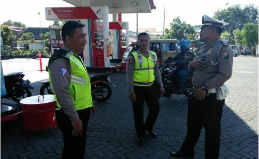 Dalam Rangka Patroli Objek Vital, Polsek Semampir Rajin Kunjungi SPBU
