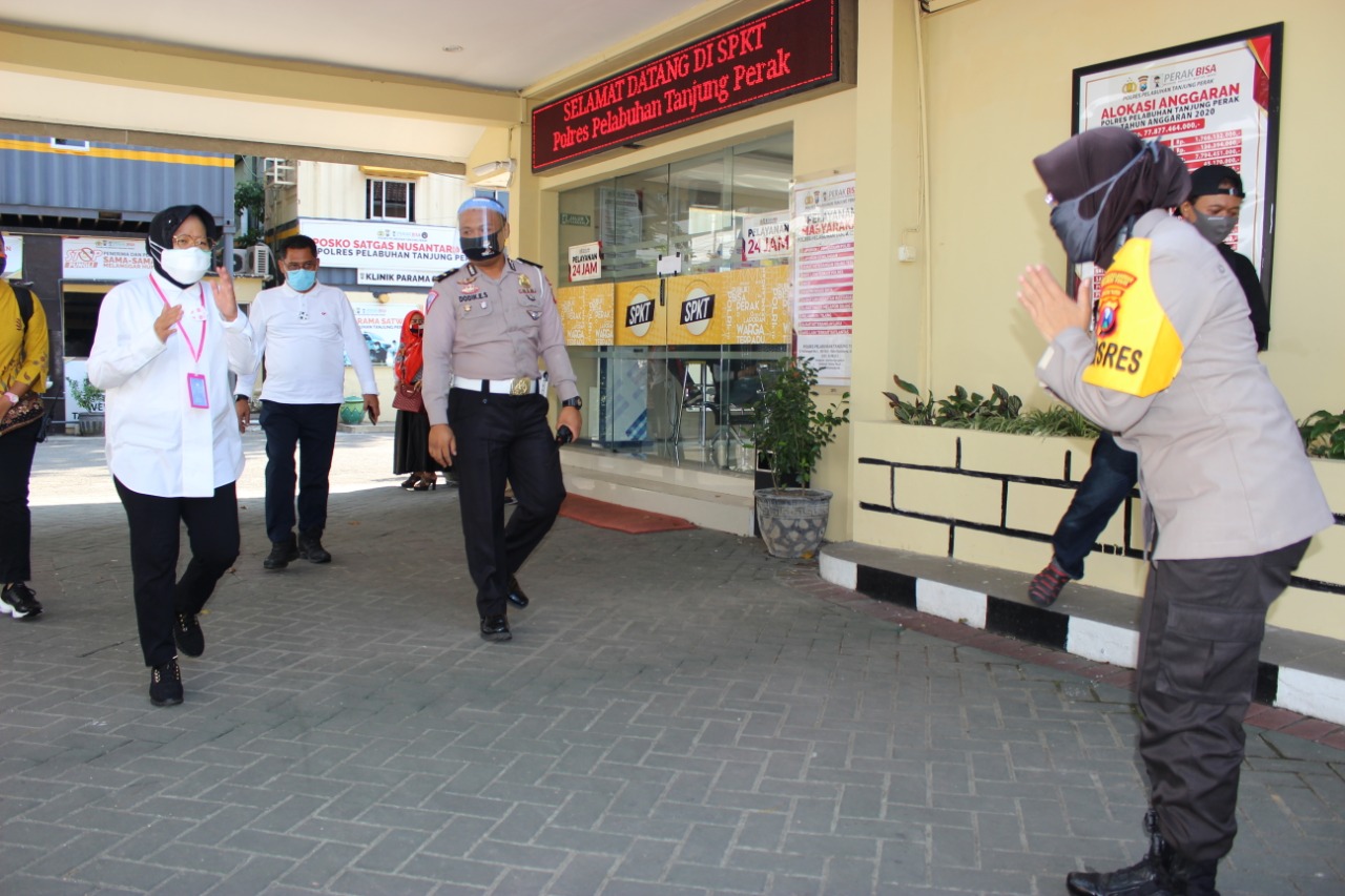 Kapolres Tanjung Perak & Walikota Surabaya Gelar Rakor Penanganan Covid-19