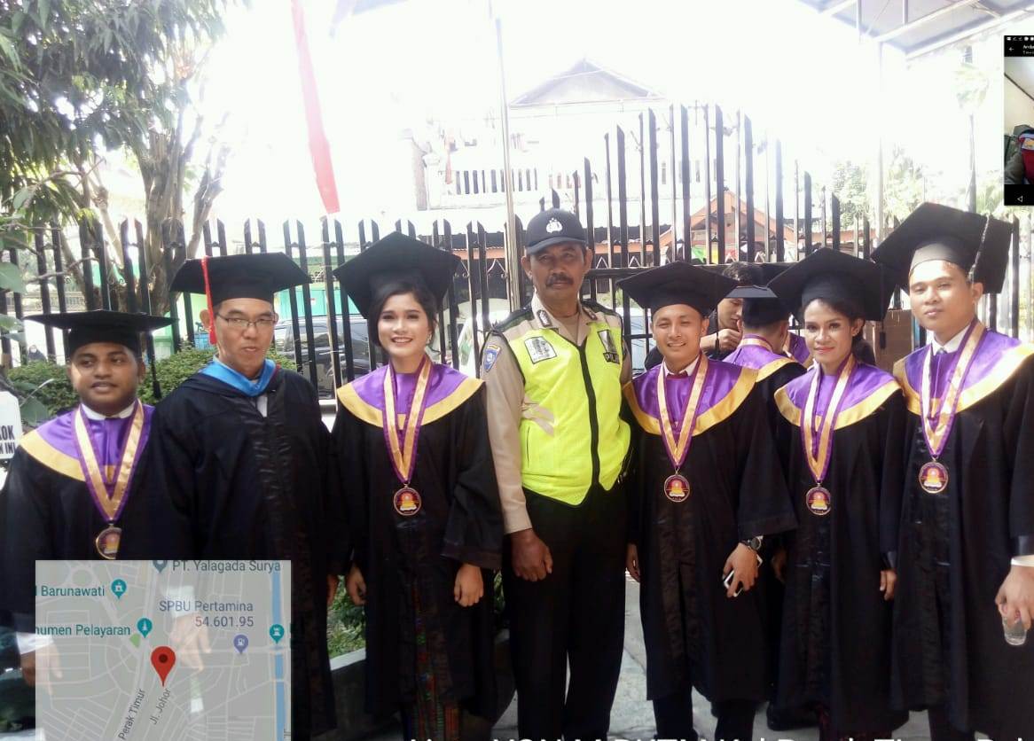 Babinkamtibmas Perak Timur Lakukan Pengamanan Wisuda di Gereja Tabernakel