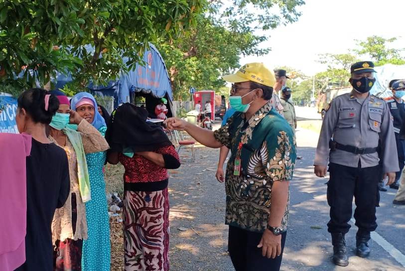 Polsek Kenjeran Stop Penyebaran Covid-19 Melalui Operasi Penertiban Masker Setiap Hari
