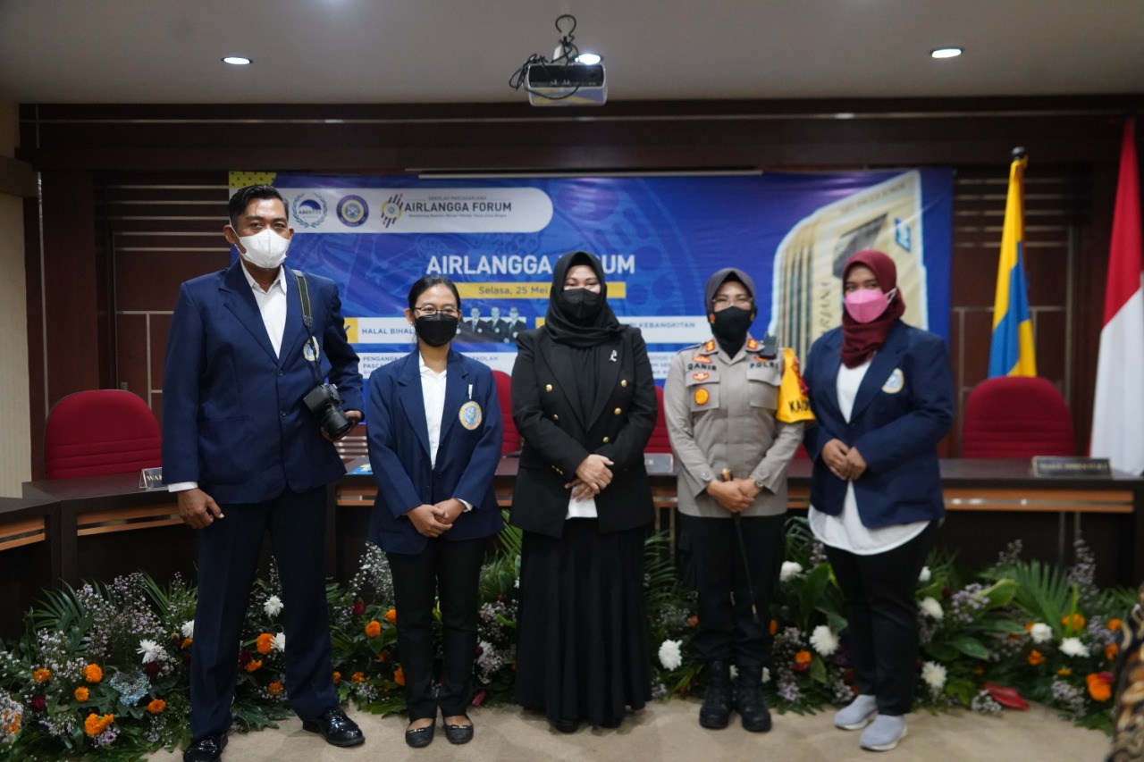 Kapolres Tanjung Perak Dampingi Brigjen Pol Juansih Terima Pengangkatan Sebagai Dosen Khusus Pascasarjana Unair