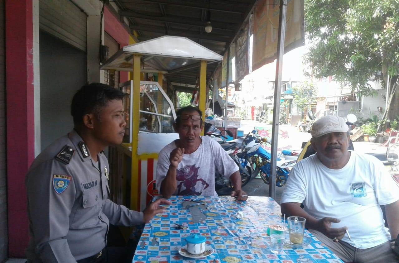 Babinkamtibmas Morokrembangan Sampaikan Waspada 3C & Aksi Gendam