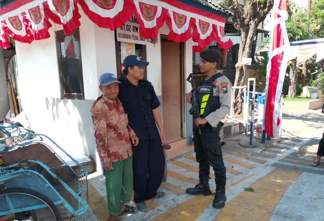 Satsabhara Polres Tanjung Perak Patroli Pemukiman, Sampaikan Waspada 3C
