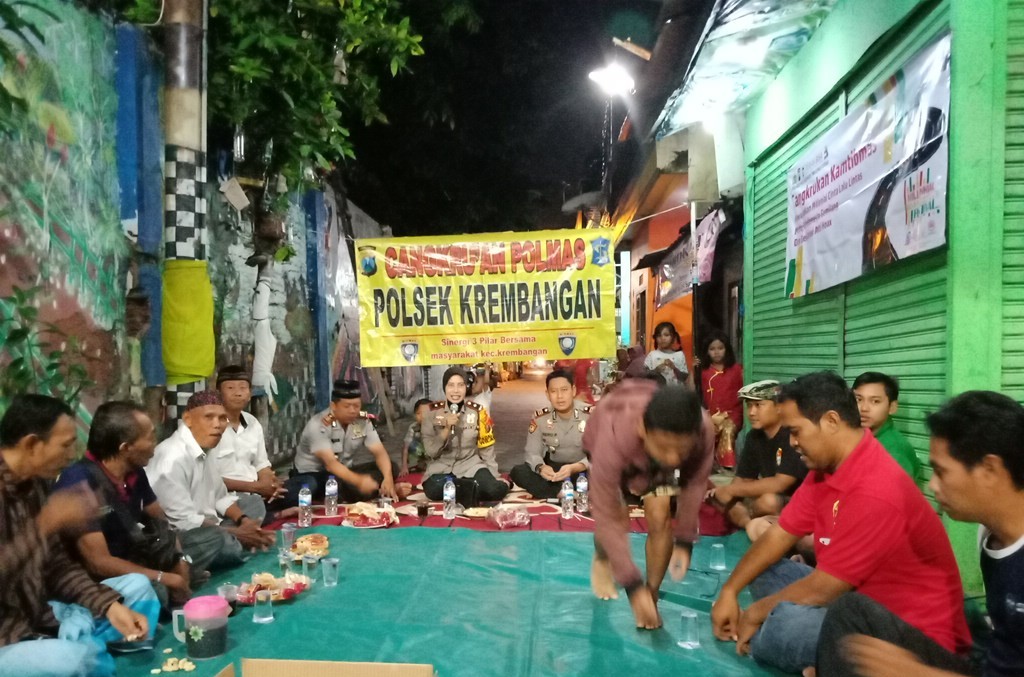 Kapolsek Krembangan Ajak Masyarakat Ikut Mendukung Pemilu Damai