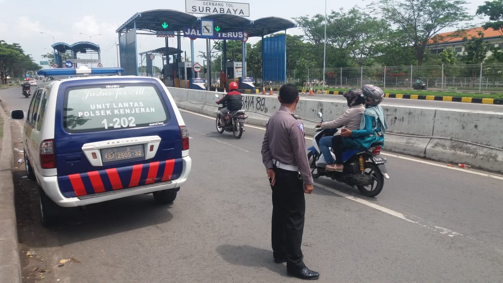 Antisipasi Jambret & Begal Motor, Polsek Kenjeran Lakukan Pengawasan di Suramadu