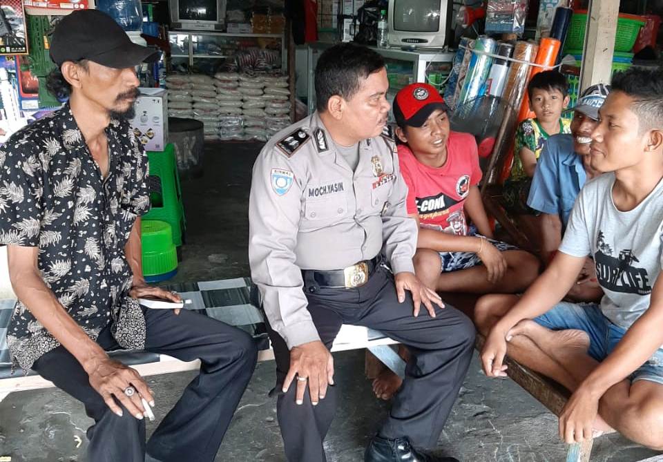 Babinkamtibmas Pabean Cantikan Sambang Pemilik Toko, Titip Pesan Waspada Pencurian