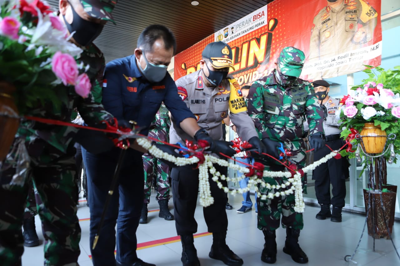Kapolres Tanjung Perak Dampingi Wakapolda Jatim Resmikan Pelabuhan Tangguh Semeru