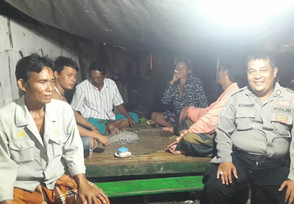 Babinkamtibmas Ujung Sambang Pemukiman Sawah Pulo, Titip Pesan Waspada Curanmor