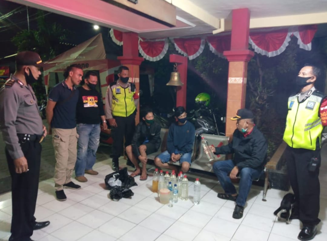 Kapolsek Krembangan Pimpin Patroli Skala Besar, Bubarkan Pesta Miras