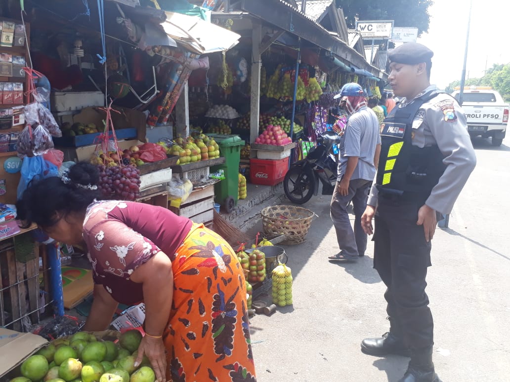 Satsabhara Polres Tanjung Perak Patroli Pasar Ujung Bersama Sekuriti Pelindo