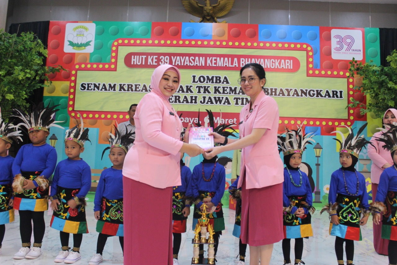 TK Bhayangkari Binaan Polres Tanjung Perak Sabet Juara Harapan 2 Lomba Senam Kreasi