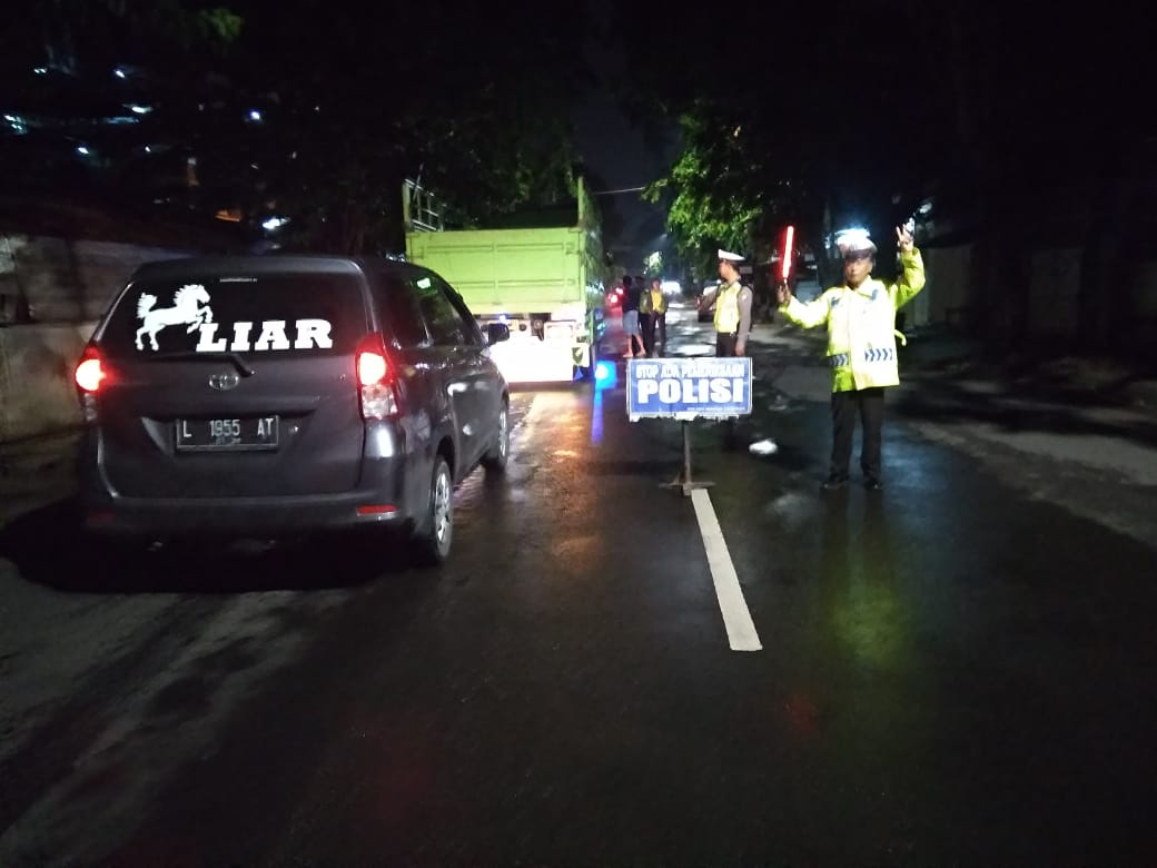 Antisipasi Aksi Teror, Polsek Pabean Cantikan Gelar Cipkon Malam