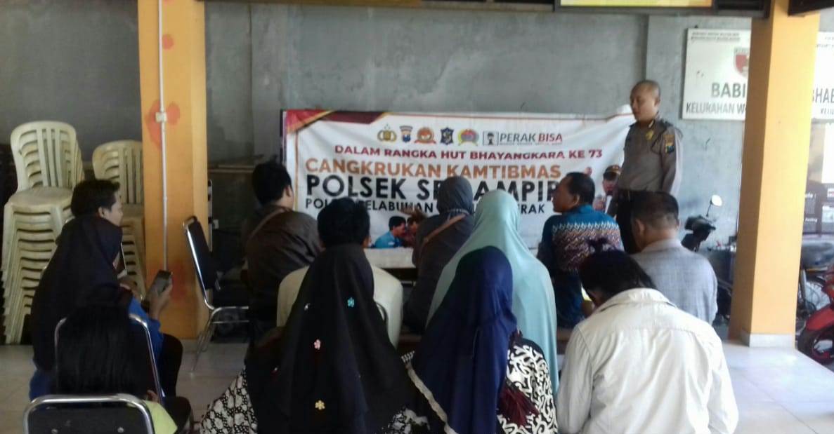 Polsek Semampir Gencar Sampaikan Pesan Kamtibmas Lewat Acara Cangkrukan
