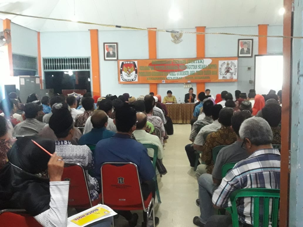 Pelantikan Ketua KPPS di Kecamatan Kenjeran Aman & Tertib