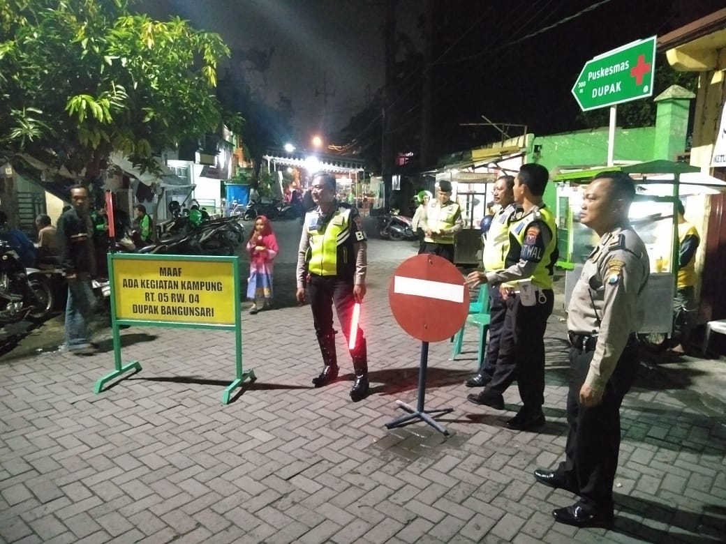 Polsek Krembangan PAM Acara Pengajian Memperingati Maulid Nabi