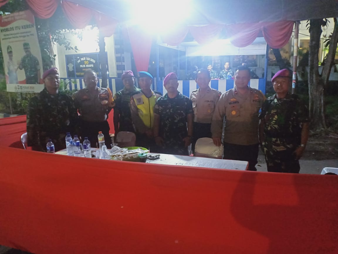 Kabag Ops Polres Tanjung Perak Pimpin Pemantauan Pospam Pemilu