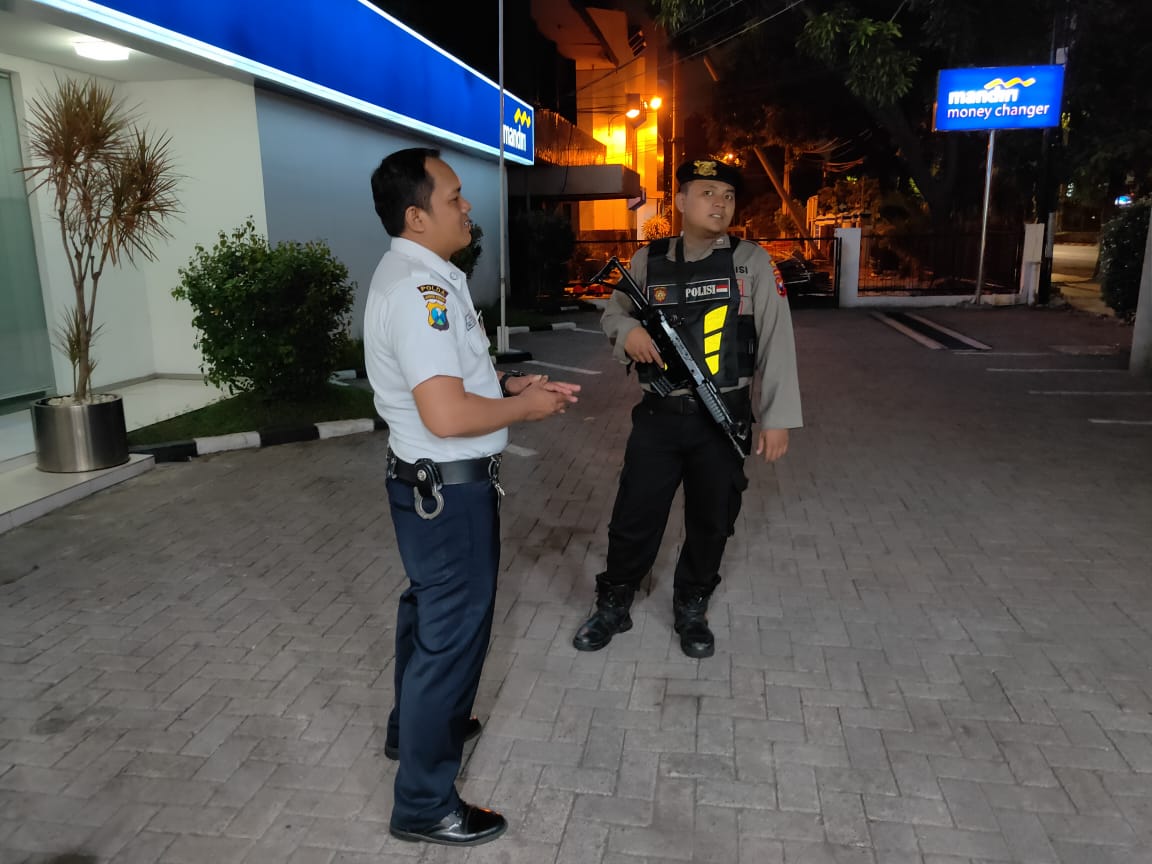 Gelar Patroli Perbankan, Satsabhara Polres Tanjung Perak Antisipasi Aksi 3C