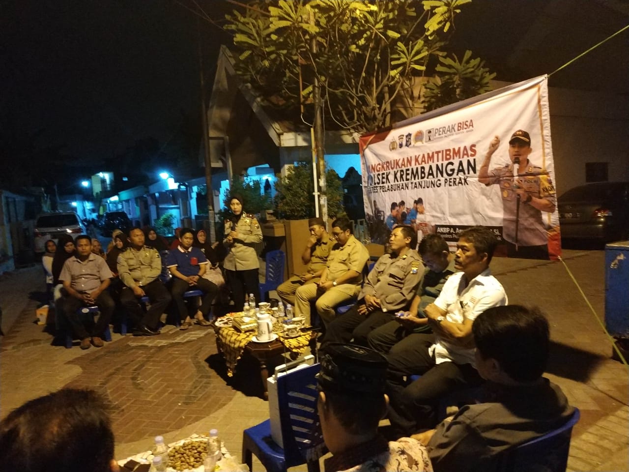 Kapolsek Krembangan Pimpin Cangkrukan Senin Militan