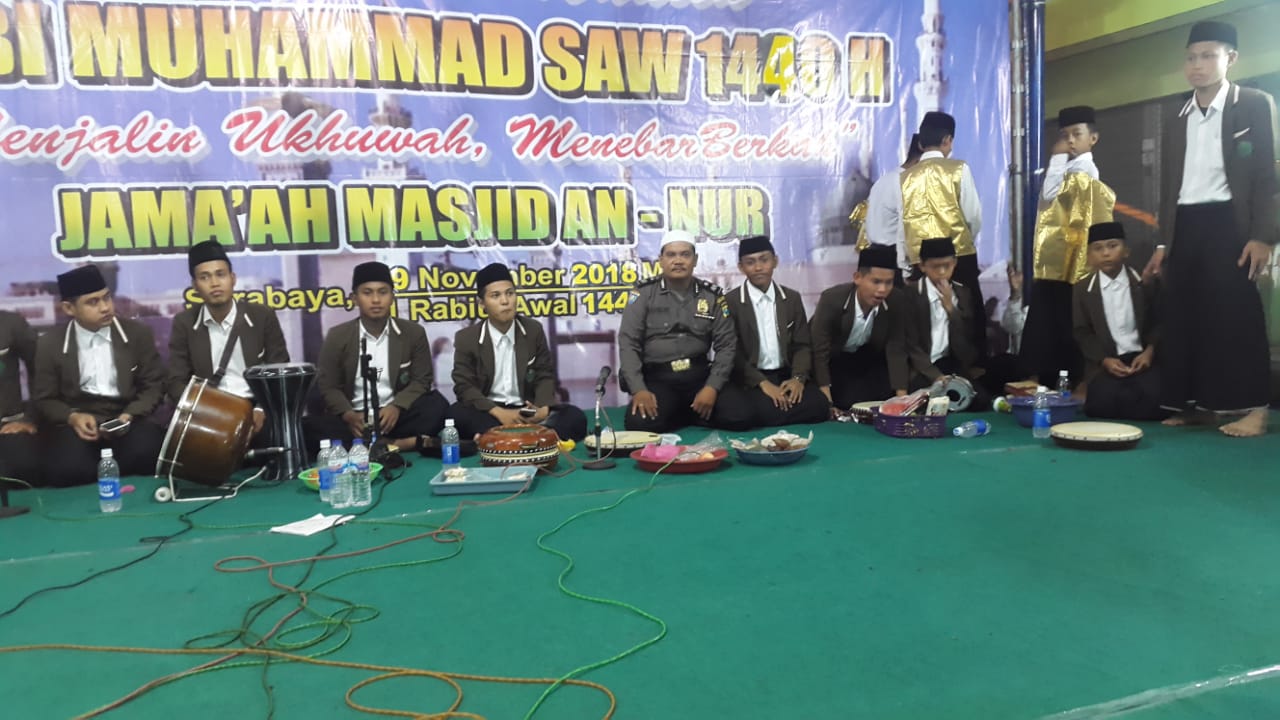 Polsek Pabean Cantikan Amankan Kegiatan Peringatan Maulid Nabi