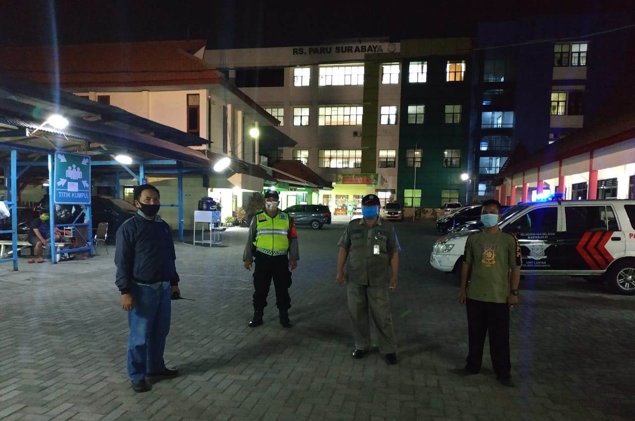 Antisipasi Kriminalitas 3C di Rumah Sakit Paru, Polsek Semampir Lakukan Patroli Malam