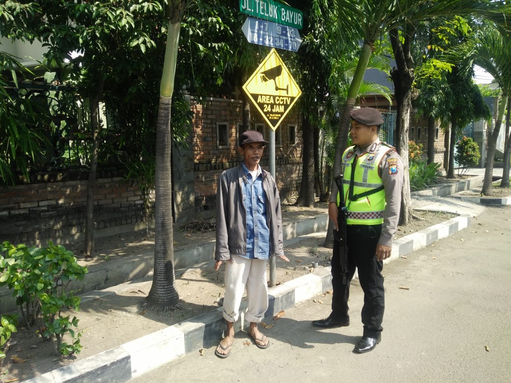 Satsabhara Polres Tanjung Perak Intensifkan Himbauan Kamtibmas