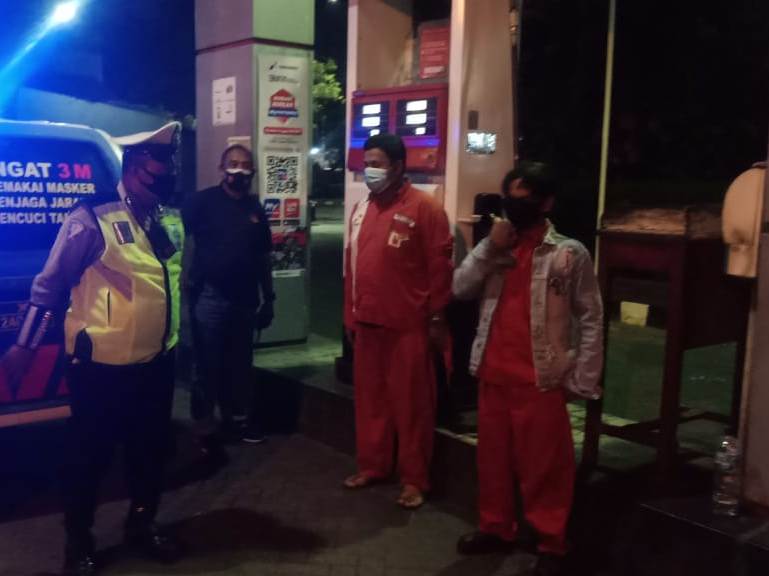 Sasar SPBU, Polsek Asemrowo Gelar Patroli Malam Antisipasi Kerawanan