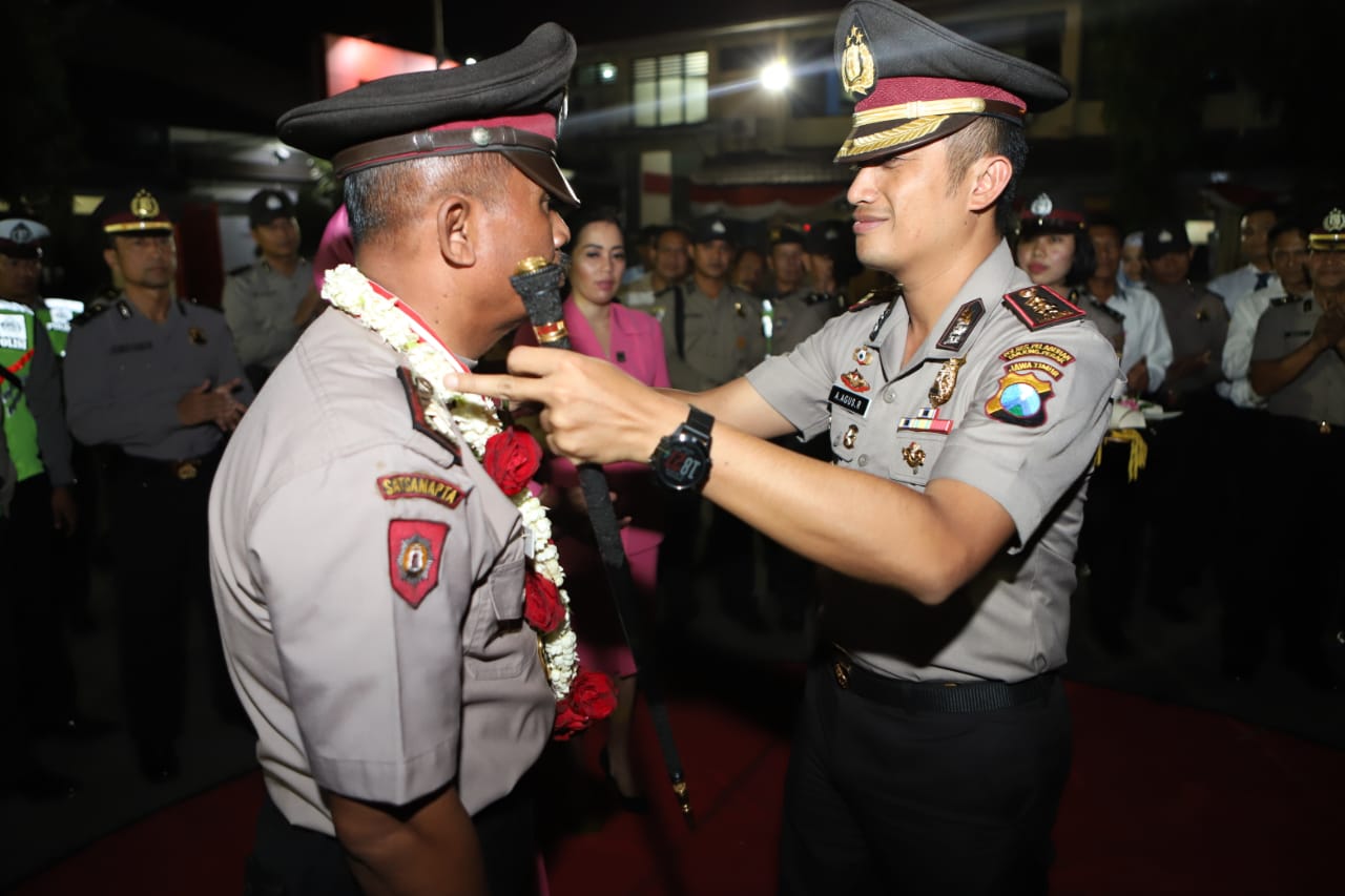 Kapolres Pimpin Upacara Purna Bakti Anggota Senior