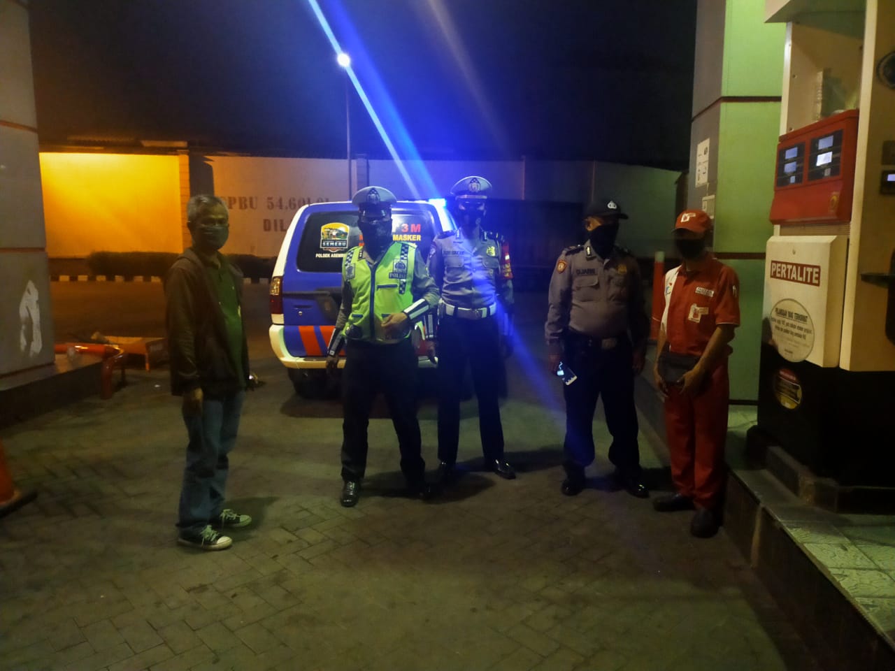 Polsek Asemrowo Patroli SPBU, Antisipasi Kriminalitas 3C