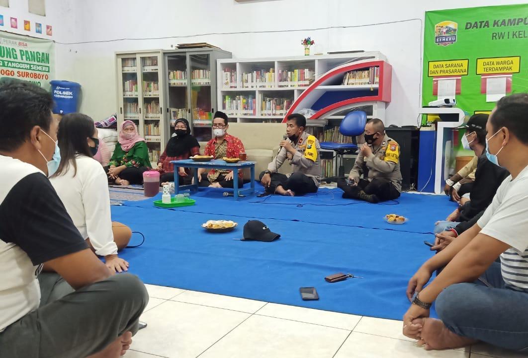 Kapolsek Asemrowo Sosialisasikan Penerapan PPKM Berbasis Mikro Ke KTS