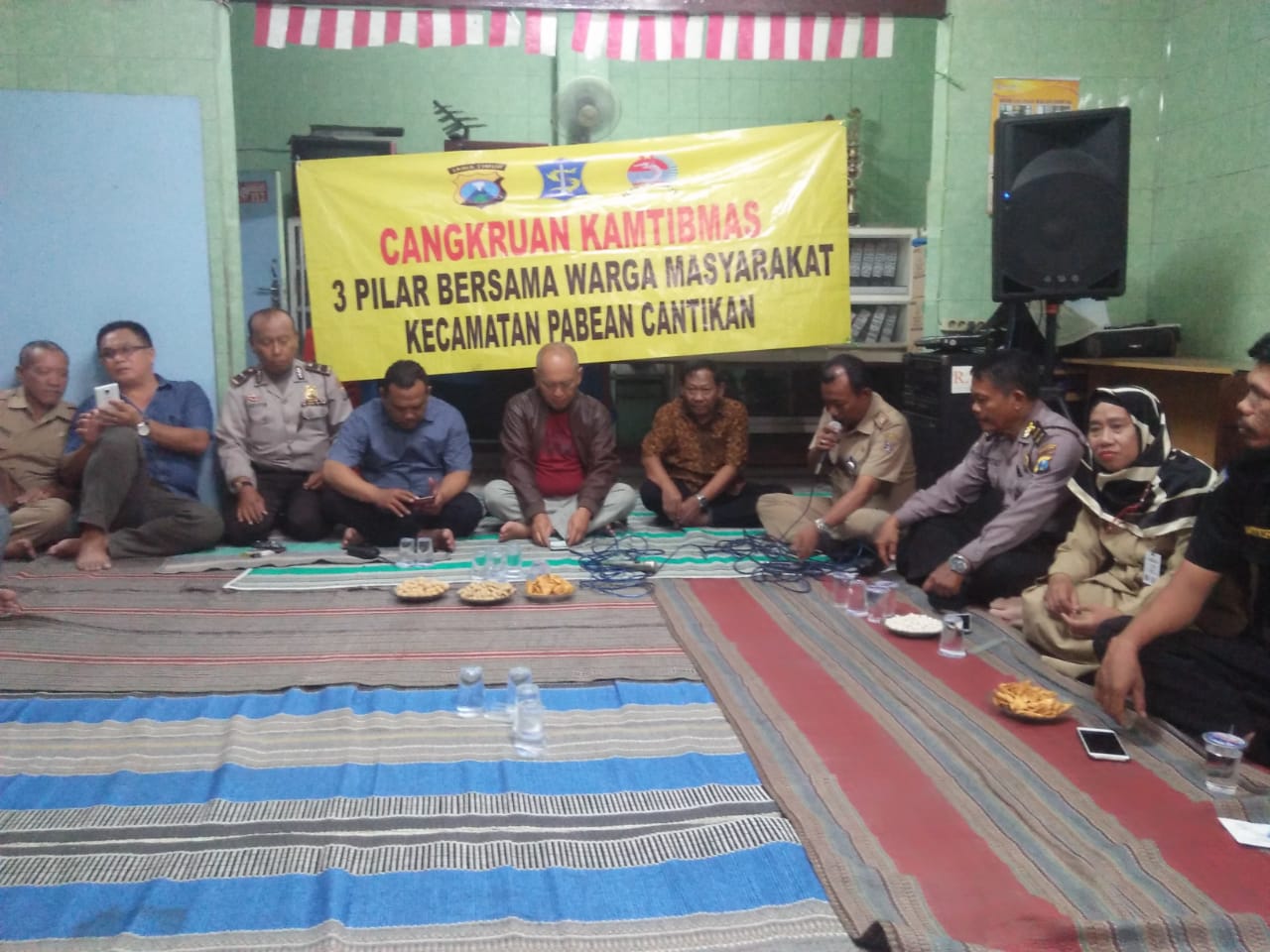Sampaikan Himbauan Anti Miras & Narkoba di Acara Cangkrukan