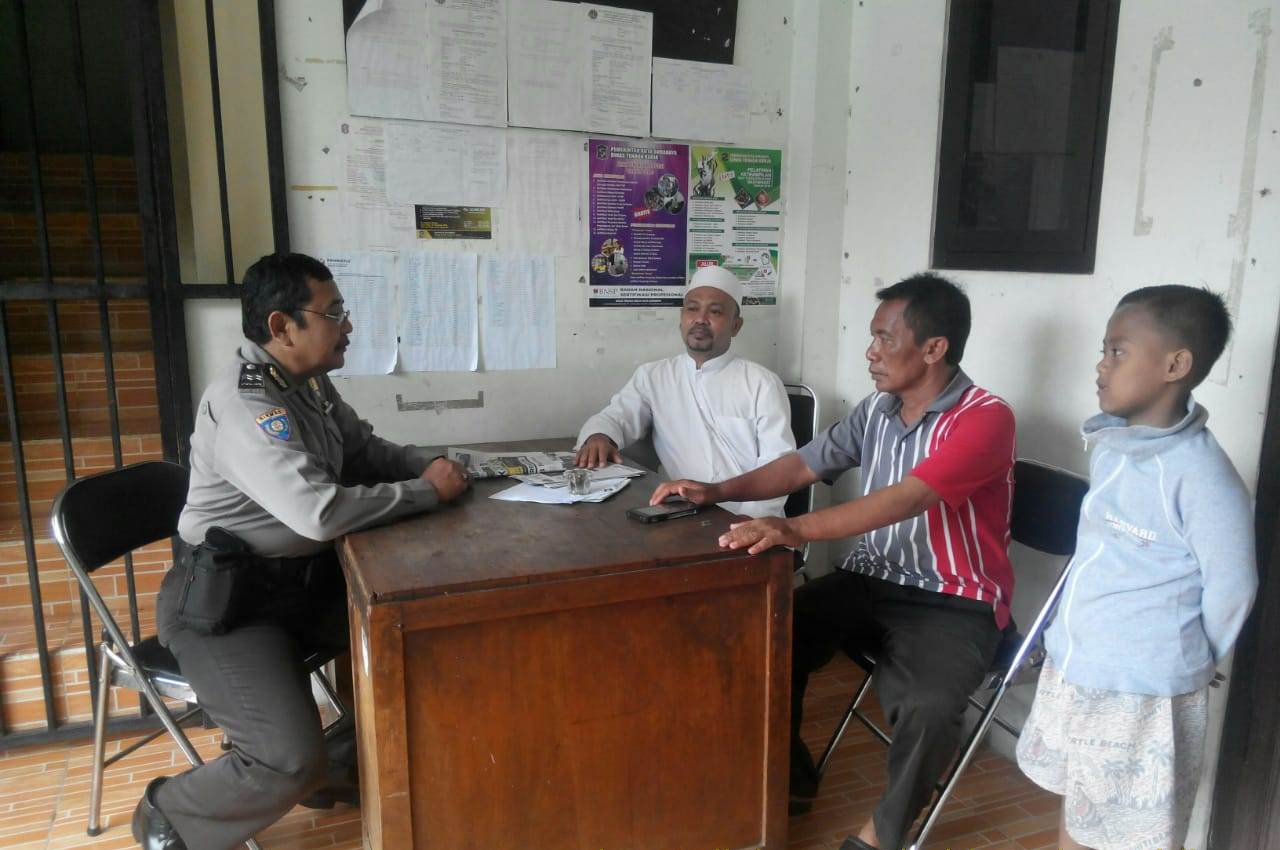 Babinkamtibmas Pegirian Sambang Tomas, Sampaikan Pesan Jaga Kerukunan