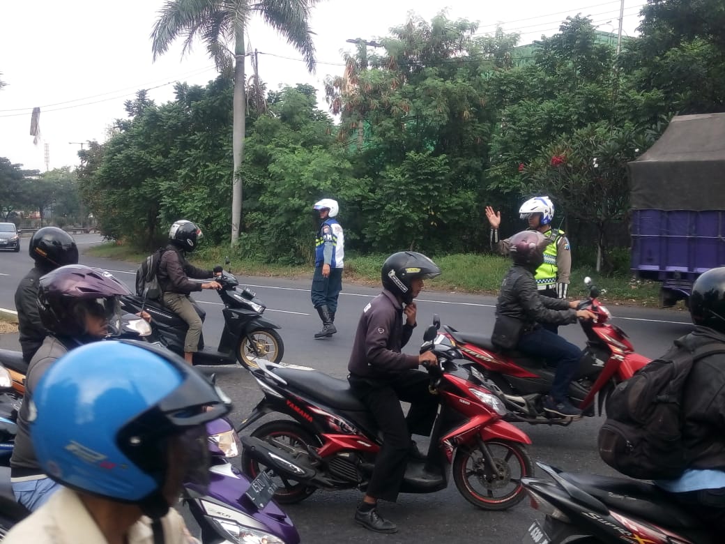 Pengaturan Lalu Lintas Pagi Bareng Pomal