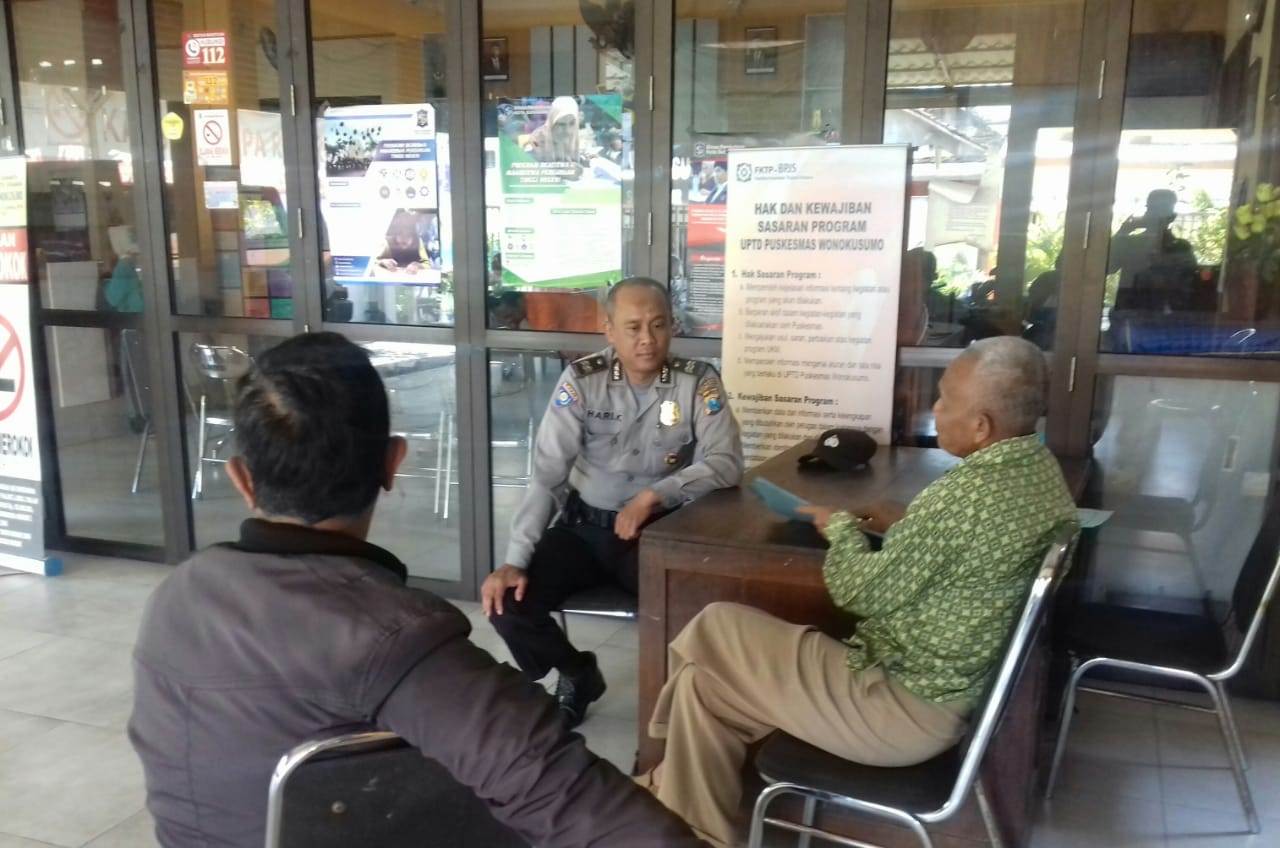 Babinkamtibmas Wonokusumo Himbau Pengurus Kampung Hidupkan Siskamling