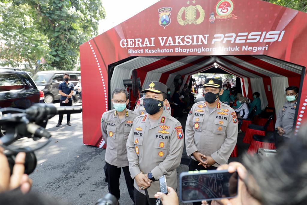 Kapolda; Ada 503 Gerai Vaksinasi di Jatim Untuk Percepatan Vaksinasi