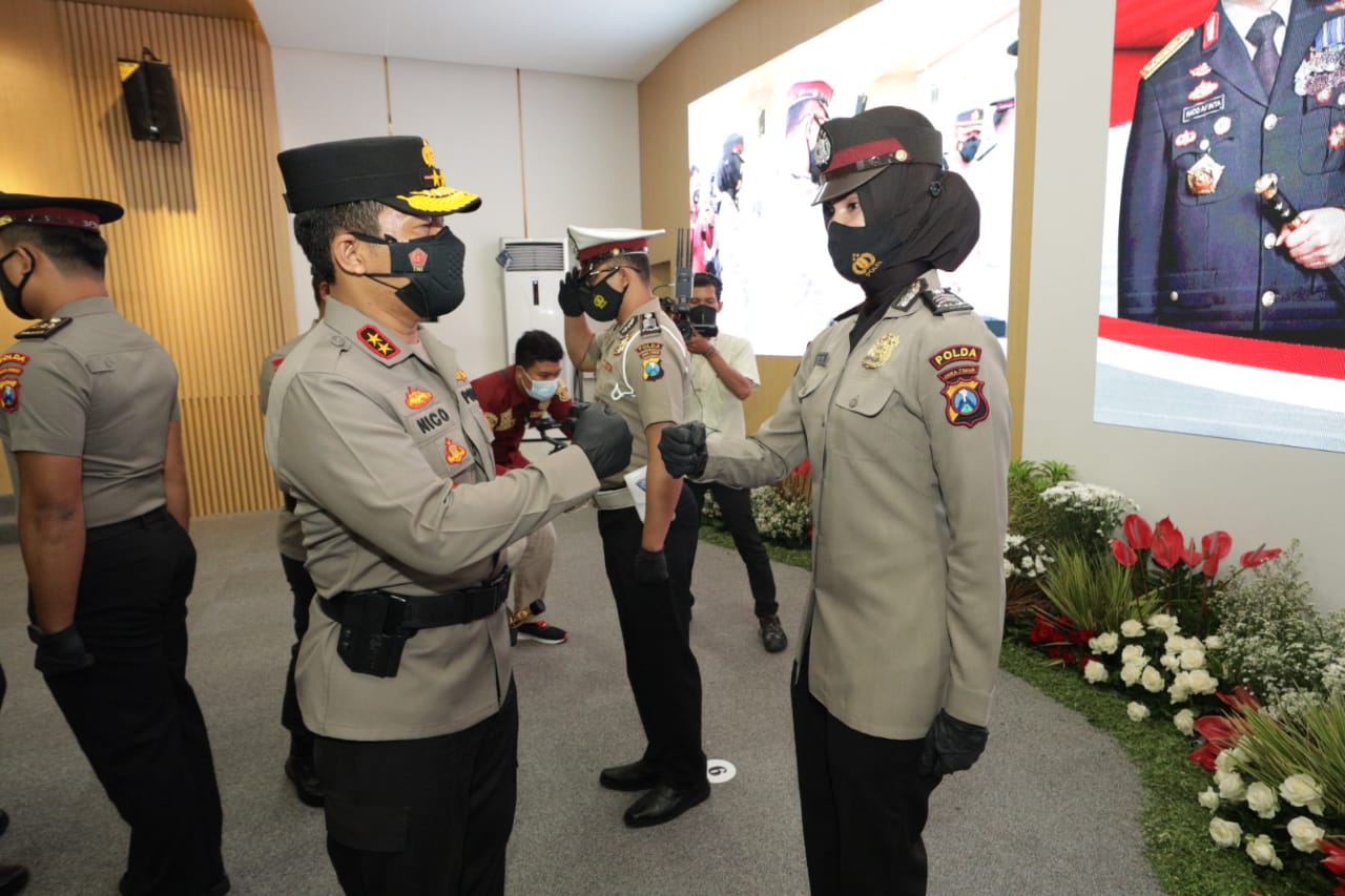 Sebanyak 2.165 Personel Polda Jatim Mendapatkan Kanaikan Pangkat