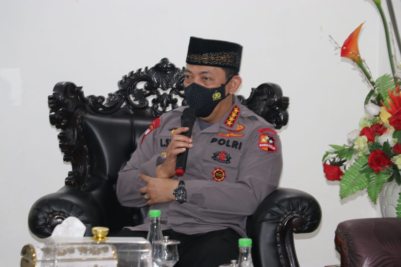 Sowan ke Ketua MUI Sulsel, Kapolri Sebut Dukungan Ulama Sangat Penting Untuk Menjaga Kamtibmas