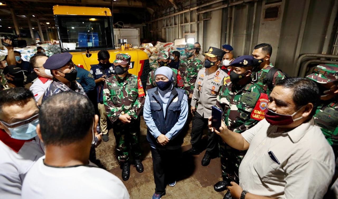 Perduli Bencana Alam, Kapolda Jatim: Pelepasan KRI Tanjung Kambani-971 untuk Penanggulangan Bencana di Flores NTT