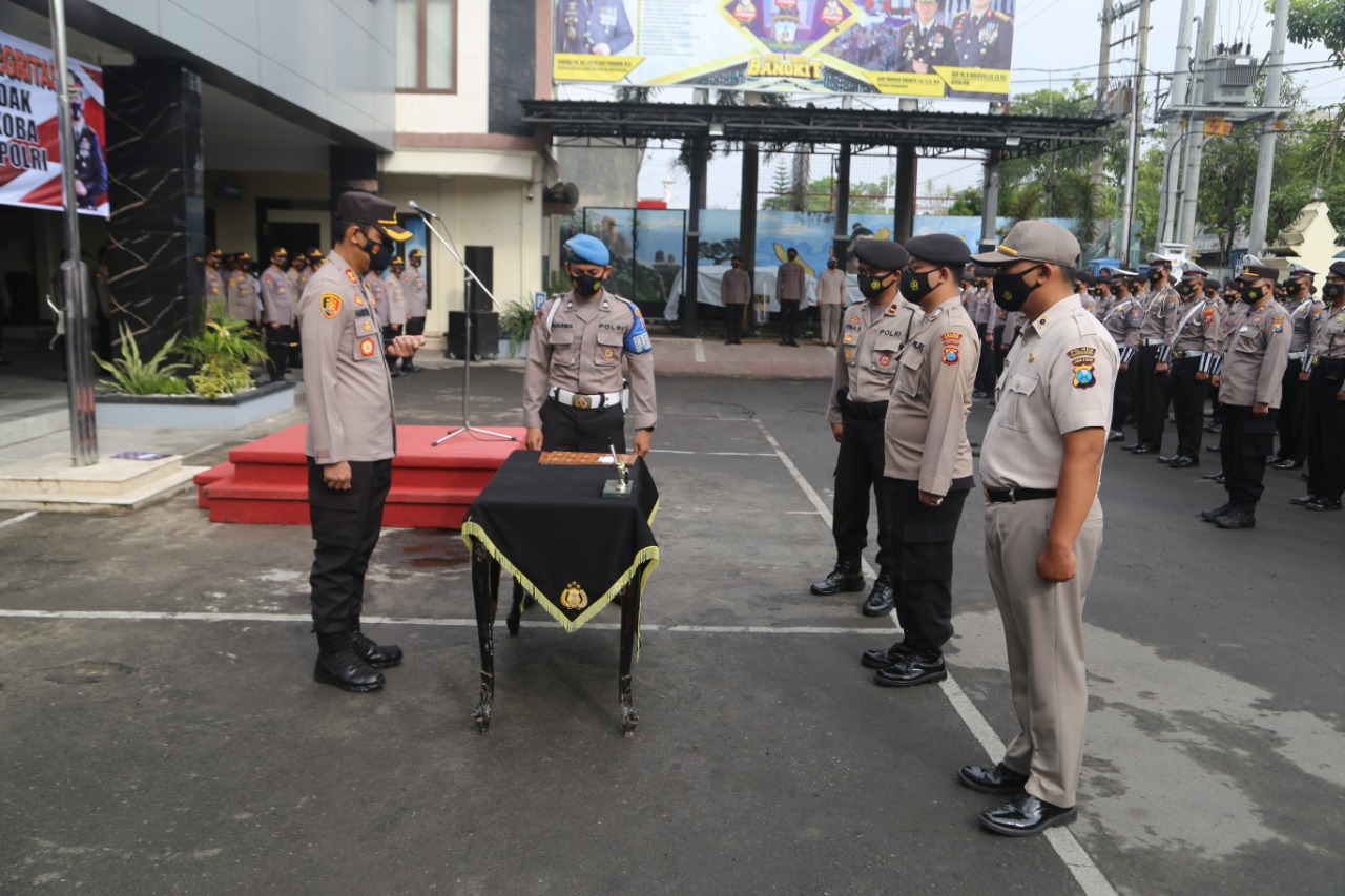Komitmen Tidak Menyalahgunakan Narkoba, Anggota Polres Tulungagung Tanda Tangani Pakta Integritas