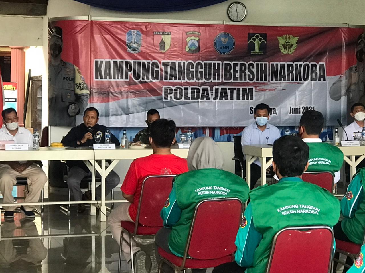 Ditresnarkoba Polda Jatim Resmikan Kampung Tangguh Bebas Narkoba di Sidoarjo