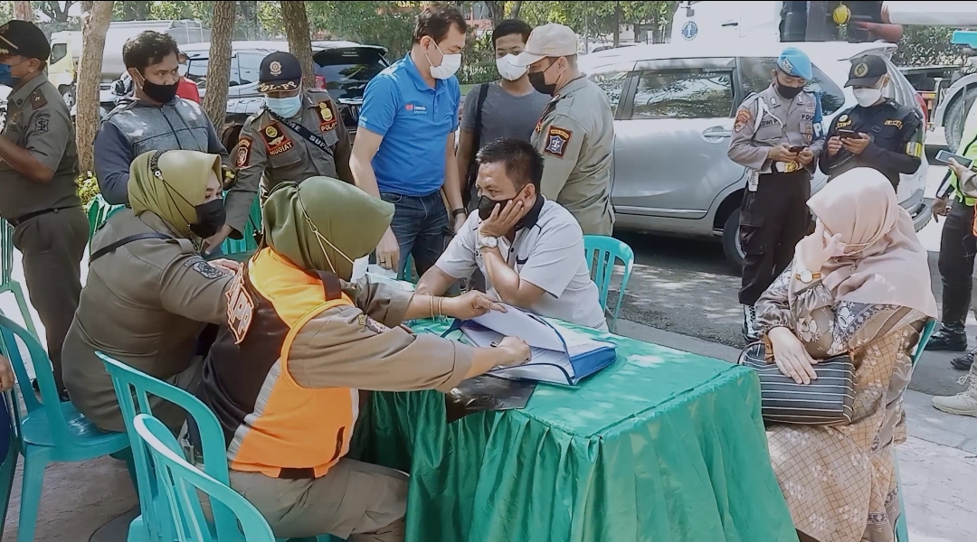 TAATI PROKES! POLSEK ASEMROWO GELAR OPERASI YUSTISI GABUNGAN