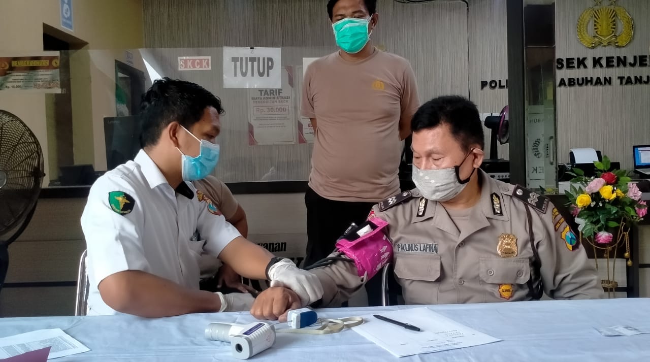 URKES POLRES TANJUNG PERAK RUTIN KELILING POLSEK JAJARAN , CEK KESEHATAN ANGGOTA
